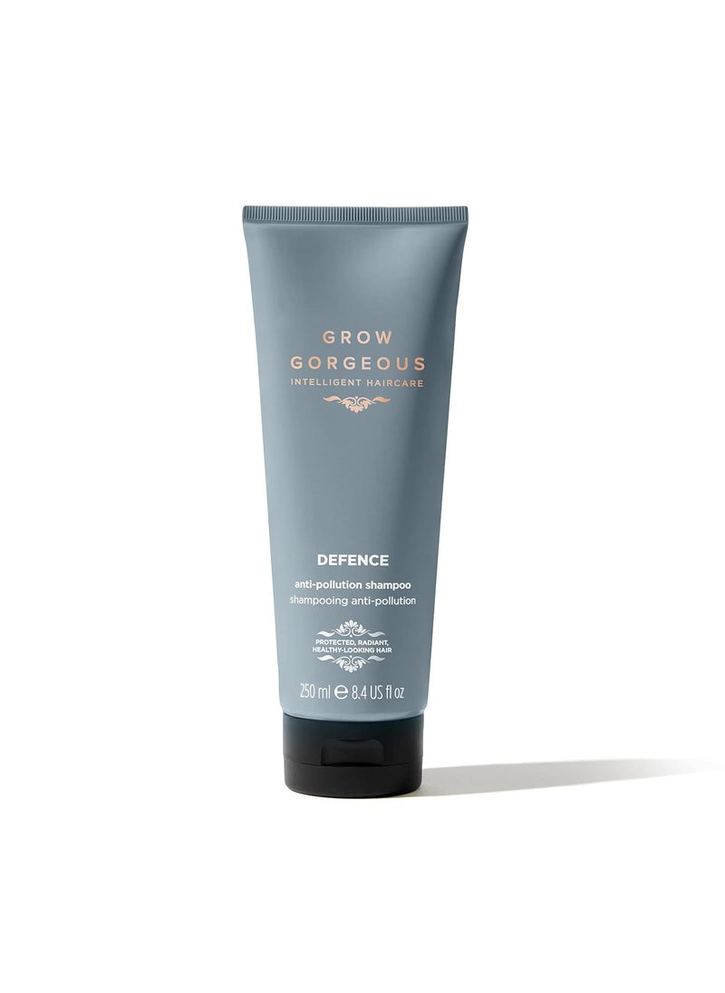 Grow Gorgeous City Defense Shampoo 250ml - Protects Hair from External Damage - With Green Tea Extract and Caffeiner - Vegan