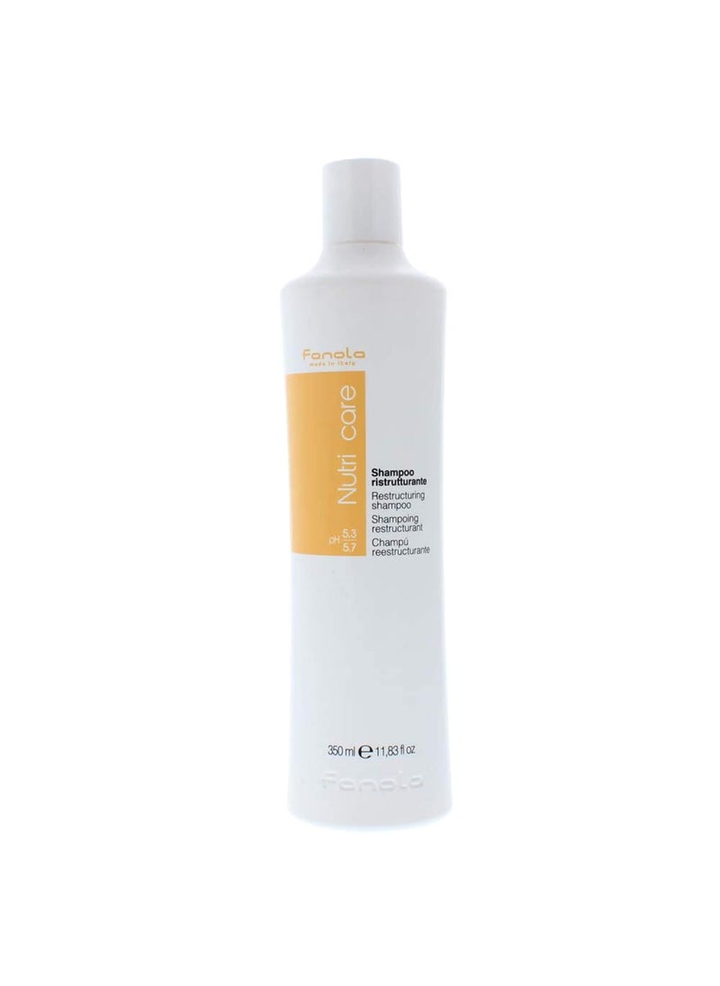 Fanola Restructuring Hair Shampoo for Women & Men - Moisturizing Shampoo for Dry Hair Enriched with Milk Protein - Repairing, Nourishing, Anti-Frizz Formula for Dry & Brittle Strands (11.83 Fl oz)