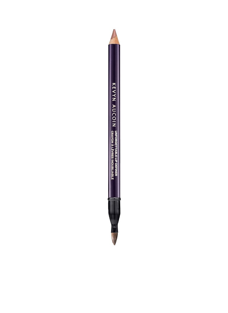 Kevyn Aucoin Unforgettable Lip Definer: Long-wearing makeup lip definer. Water-resistant, defined tip accentuates lips. Blend-able. Dual-ended pencil and brush with sharpener.