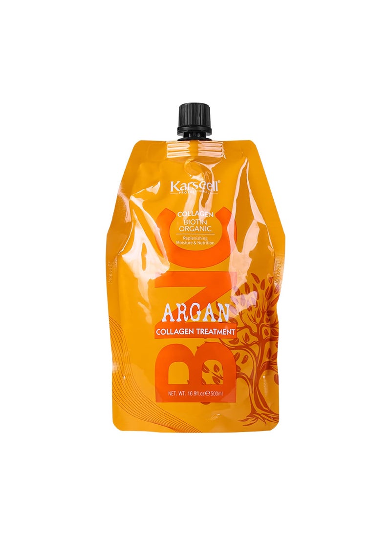 Karseell Hair Treatment Conditioner, 16.9 Fl Oz (500ml) - Deep Repairing with Argan Oil & Keratin for Dry, Damaged, Curly, Bleached Hair