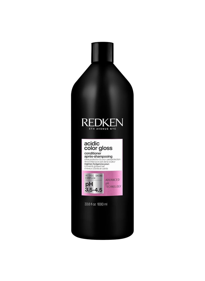 Redken Acidic Color Gloss Sulfate-Free Conditioner for Color Protection and Shine To Help Extend Color & Shine for Color-Treated Hair