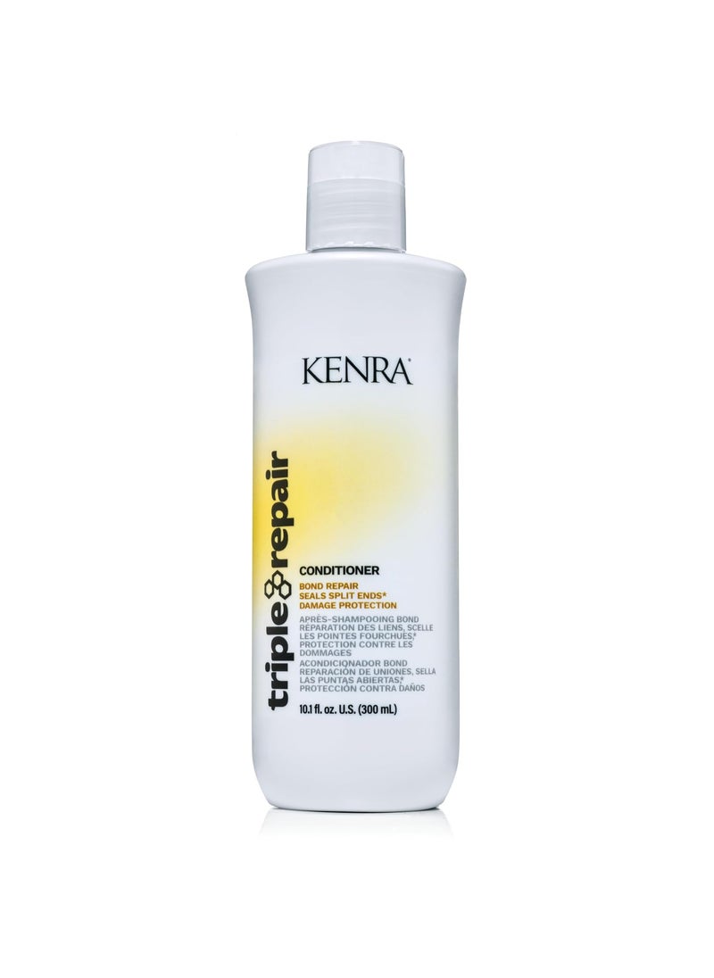Kenra Triple Repair Conditioner | Targets & Repairs Weak or Broken Bonds | Split Ends | Damaged Hair | Bond Builder | Sulfate-Free