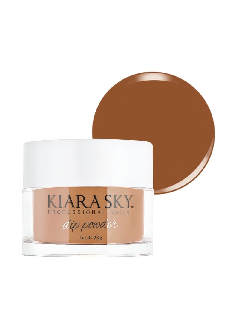 Kiara Sky Long Lasting Nail Dip Powder Brown Tones 1 oz, Treasure The Night