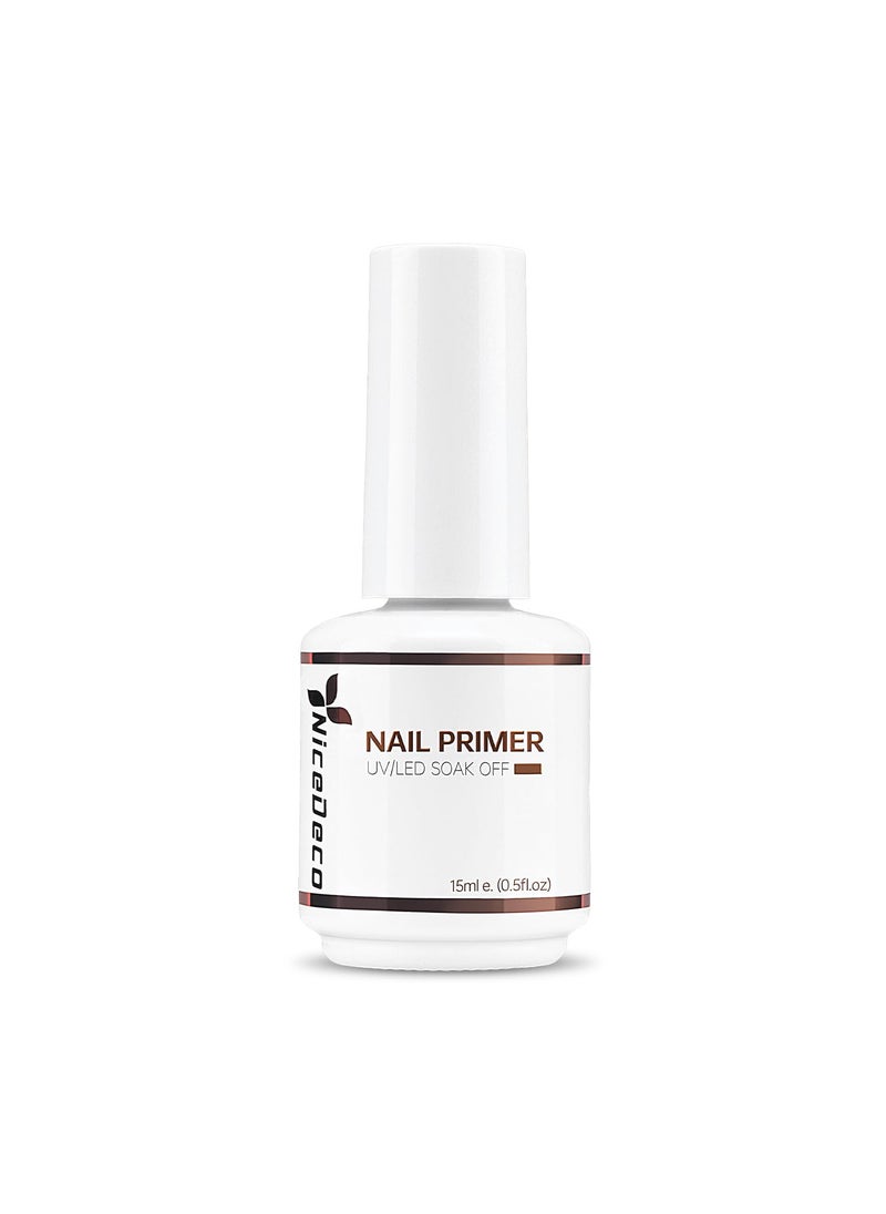 Hema Free Nail Primer Cruelty Free Vegan Nail Bonder, Fast Air Dry, No Lift Prep for Gel and Acrylic Powder, Foundation for Long-lasting Nail Polish