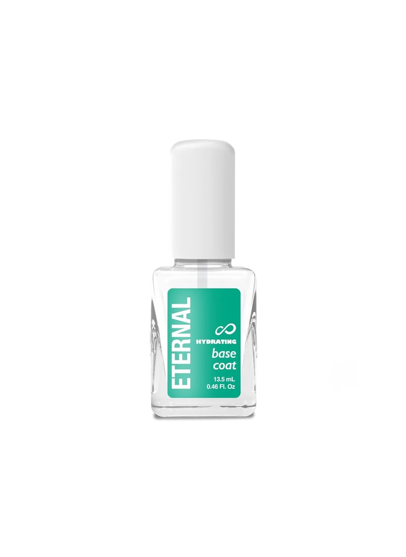 Eternal Hydrating Base Coat Treatment - 13.5 mL Clear Nail Polish Primer - Nail Conditioner for Dry, Ridged and Damaged Nails - Repair & Strengthen Fingernail with a Healthy Hydrated Nail - 1 Unit