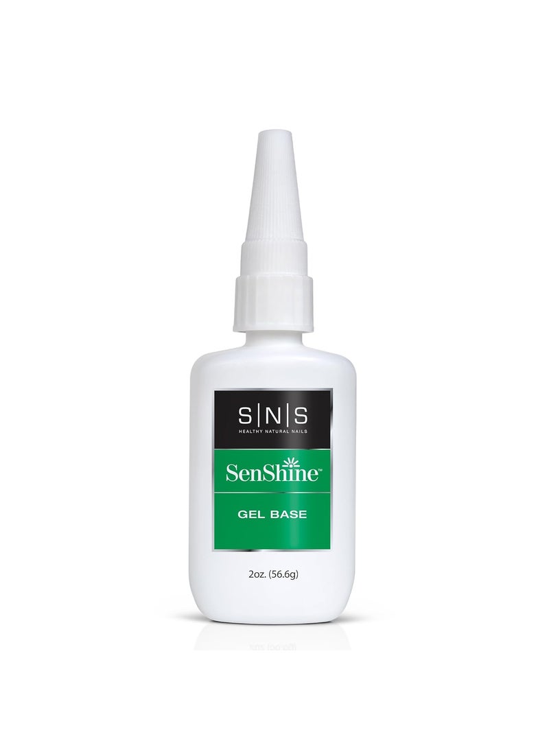 SNS Base Coat Nail Polish for Nail Dip Powder, Gel Base Refill - Long-Lasting & Fast-Drying Nail Strengtheners Gel Base - Low-Odor & No UV Lamp Required - 2 fl. oz.