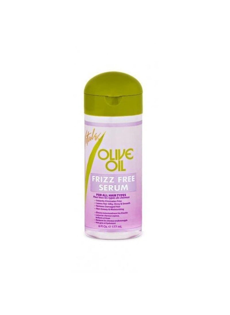 Vitale Vitale olive oil frizz free serum 6 fluid ounce, Purple, 6 Fl Ounce
