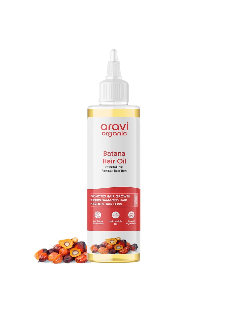 Batana Hair Oil For Hair Growth With Pumpkin Oil - Derived From American Oil Palm Nut - 6.7 FL Oz / 200 ml