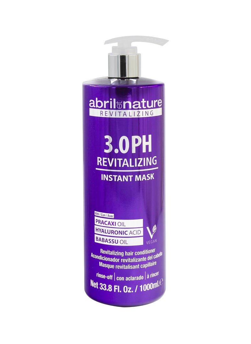 abril et nature - Professional Mask 3.0 PH Revitalizing - Protect and Maintain Your Color - Long Lasting - Sulfate and Paraben-Free - Professional Hairdressing Treatment - Greater Shine - 1000 ml