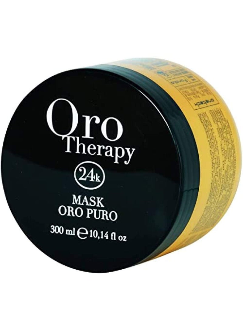 Fanola Orotherapy Hair Mask, Anti-Frizz Hair Mask Treatment to Restore Elasticity and Vitality, Nourishment and Hydratation for Smooth, Shiny and Silky Hair, 300