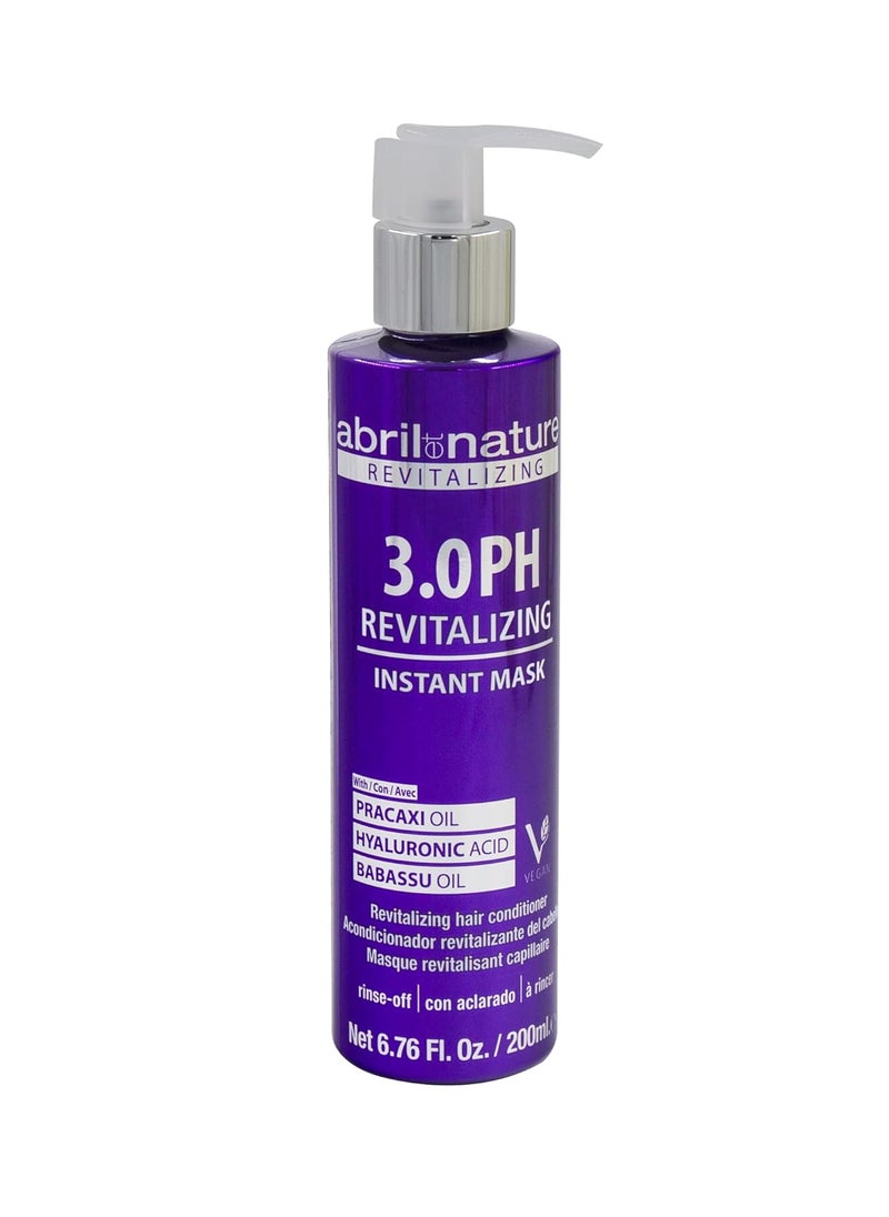 abril et nature - Professional Mask 3.0 PH Revitalizing - Protect and Maintain Your Color - Long Lasting - Sulfate and Paraben-Free - Professional Hairdressing Treatment - Greater Shine - 200 ml