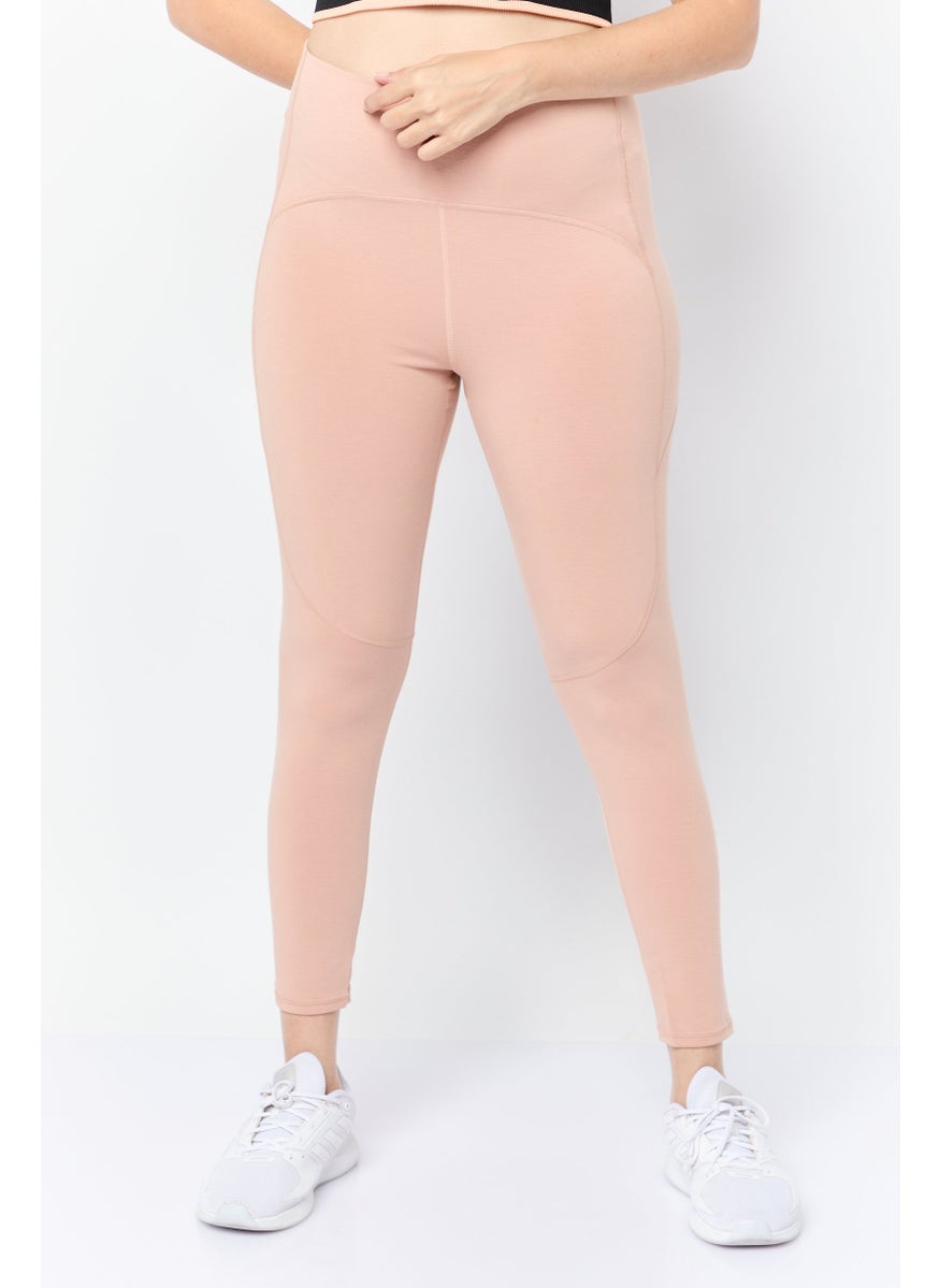Women Sportswear Fit Training Leggings, Dusty Rose