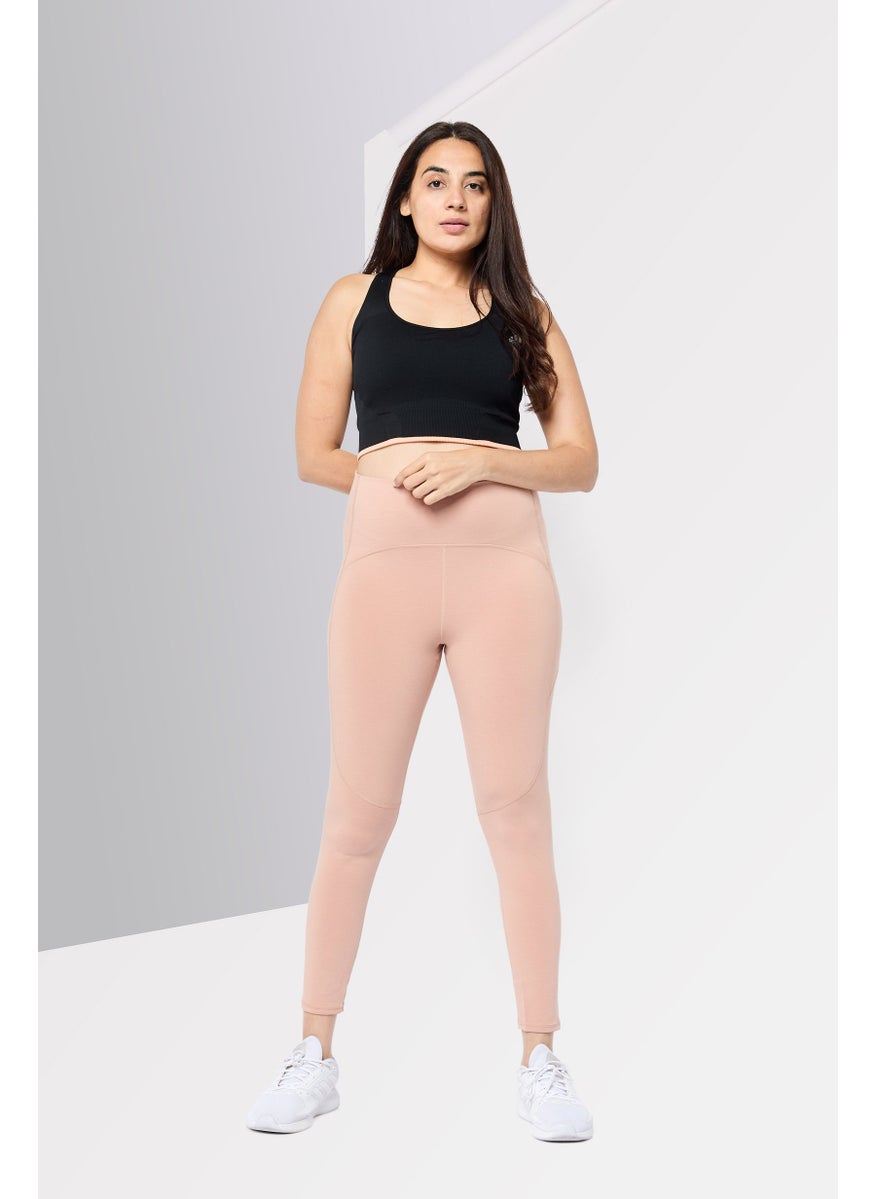 Women Sportswear Fit Training Leggings, Dusty Rose