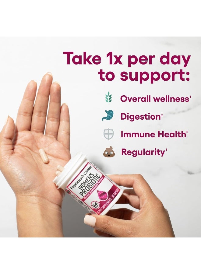 Women's Probiotic, 50 Billion CFUs, 30 Veggie Capsules Packaging May Vary