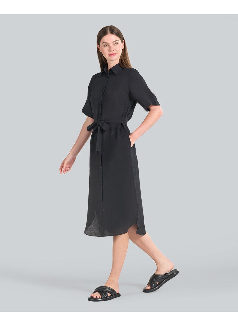 Gant Regular-Fit Linen Ss Shirt Dress