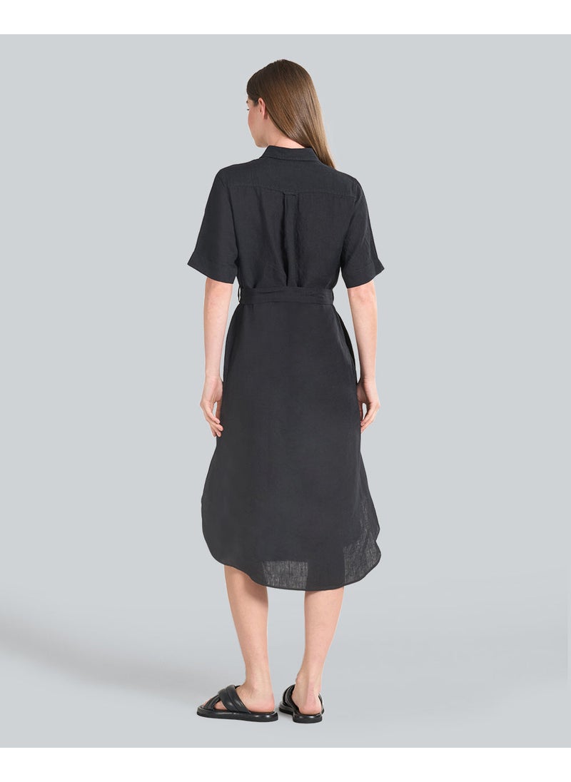 Gant Regular-Fit Linen Ss Shirt Dress