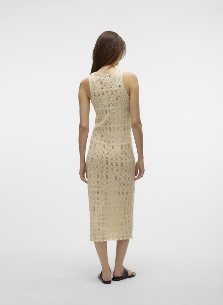 Crochet Sleeveless Midi Dress