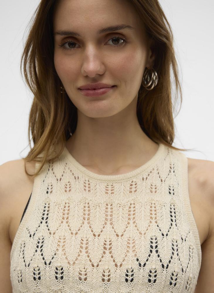 Crochet Sleeveless Midi Dress