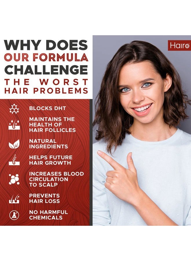 DHT Blocker Hair Growth Supplement - High Potency Biotin & Saw Palmetto for Hair Regrowth - Natural Hair Loss Treatments for Women & Men - Helps Stimulate Hair Follicle Growth