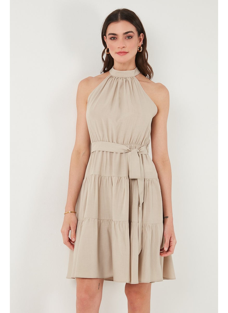 Halter Tiered Dress