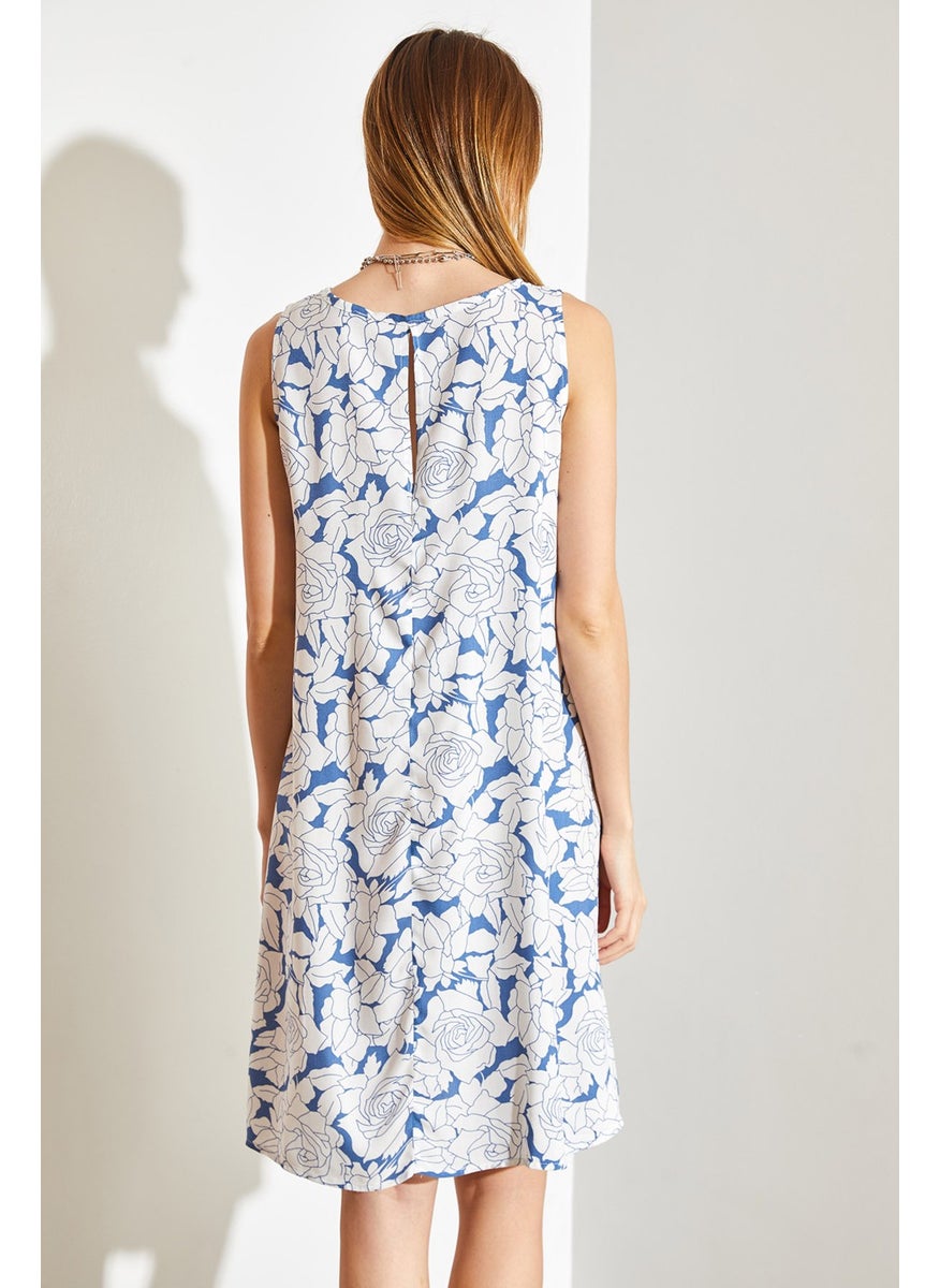 Floral Patterned Viscose Dress