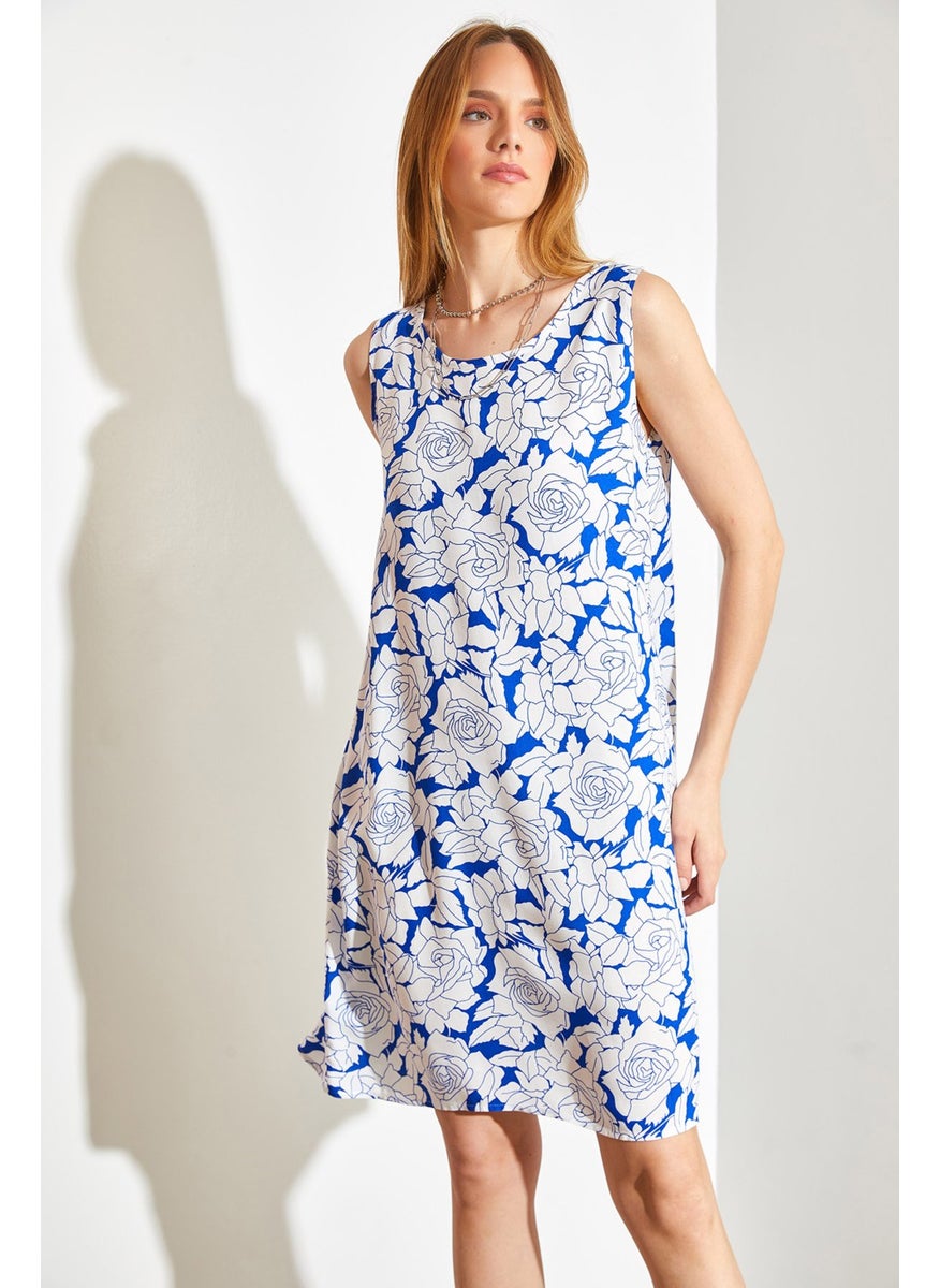 Floral Patterned Viscose Dress