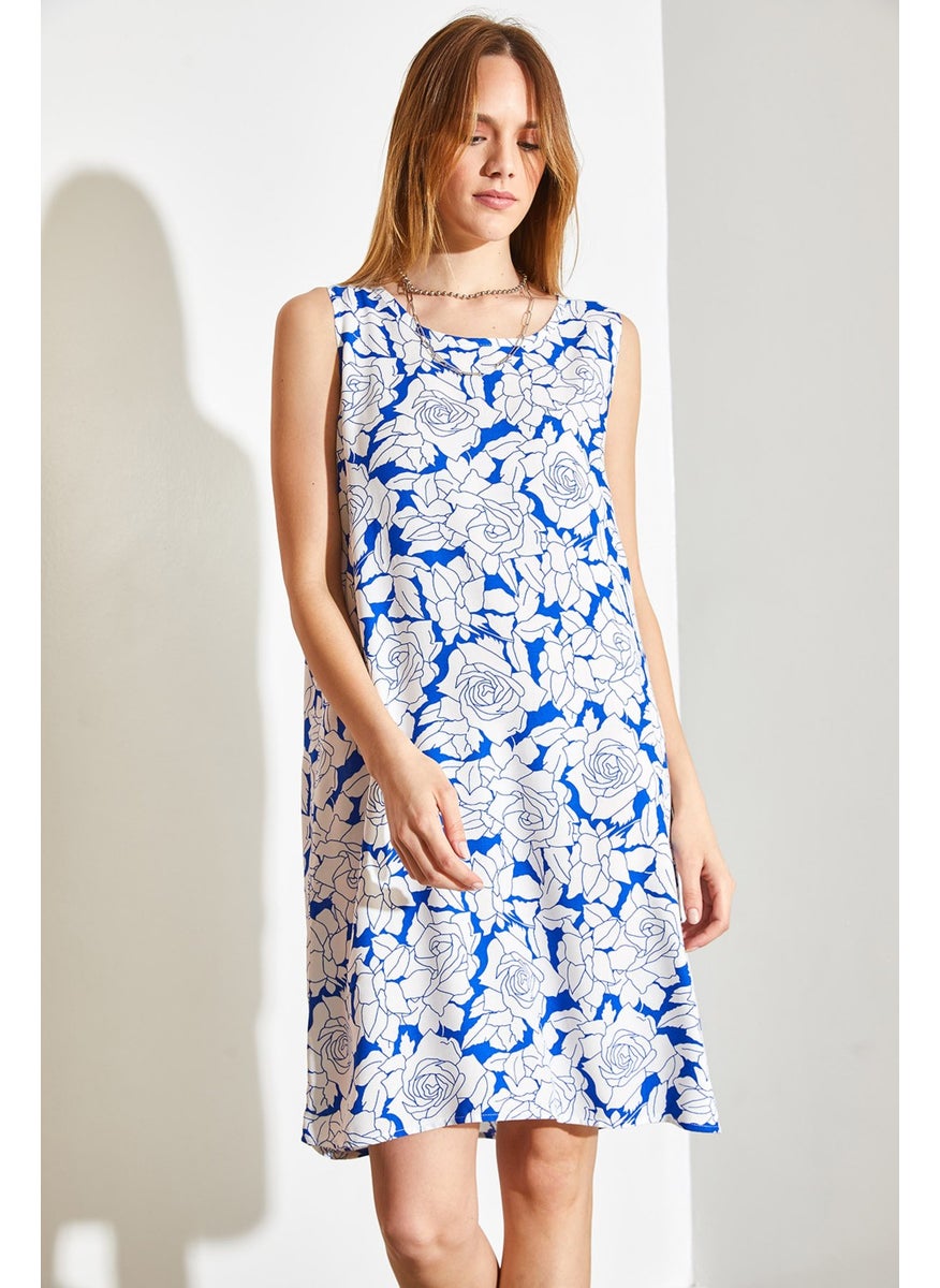 Floral Patterned Viscose Dress