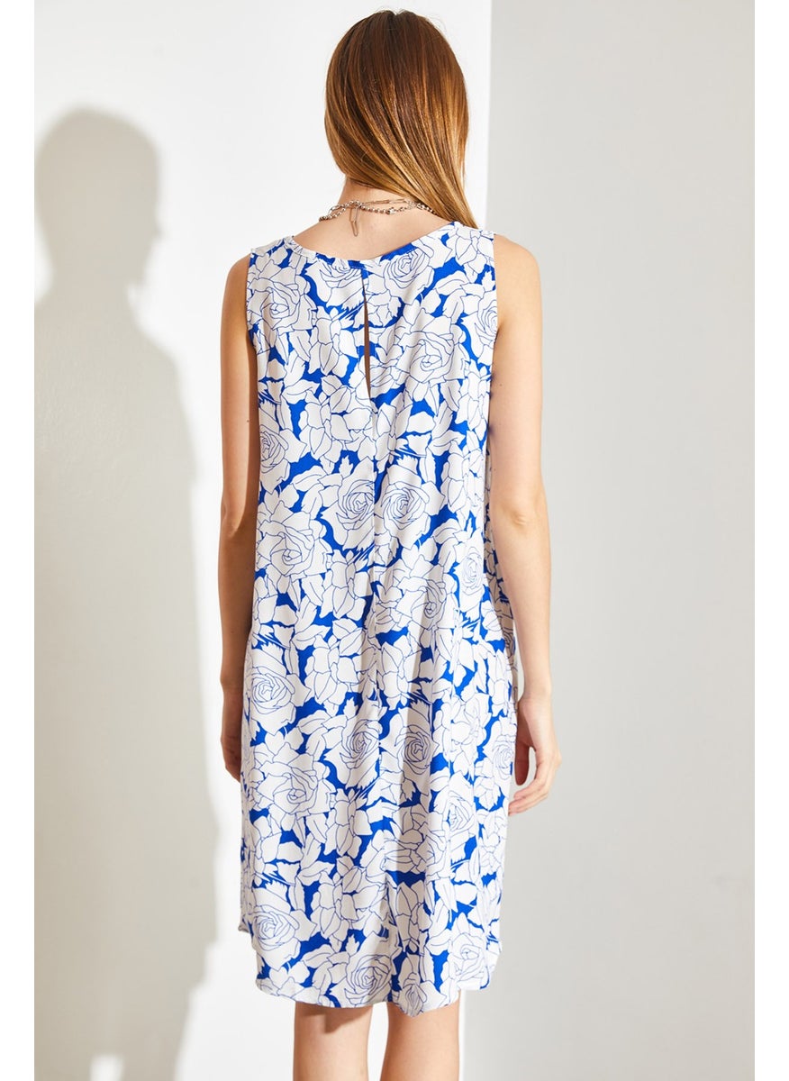 Floral Patterned Viscose Dress