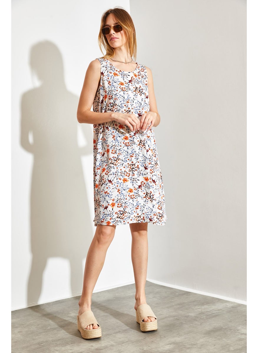 Patterned Viscose Dress
