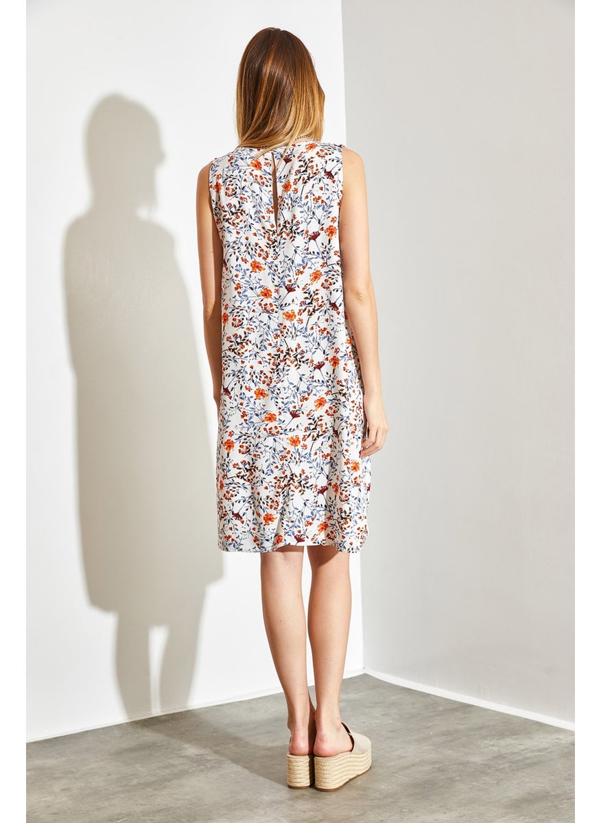 Patterned Viscose Dress