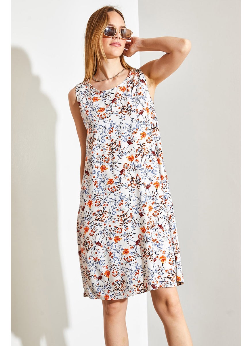 Patterned Viscose Dress