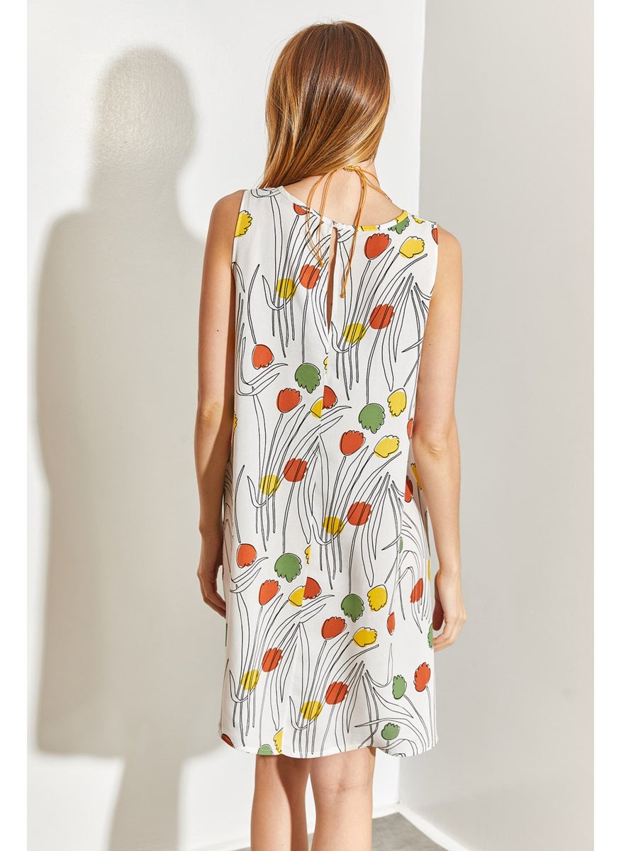 Patterned Viscose Dress