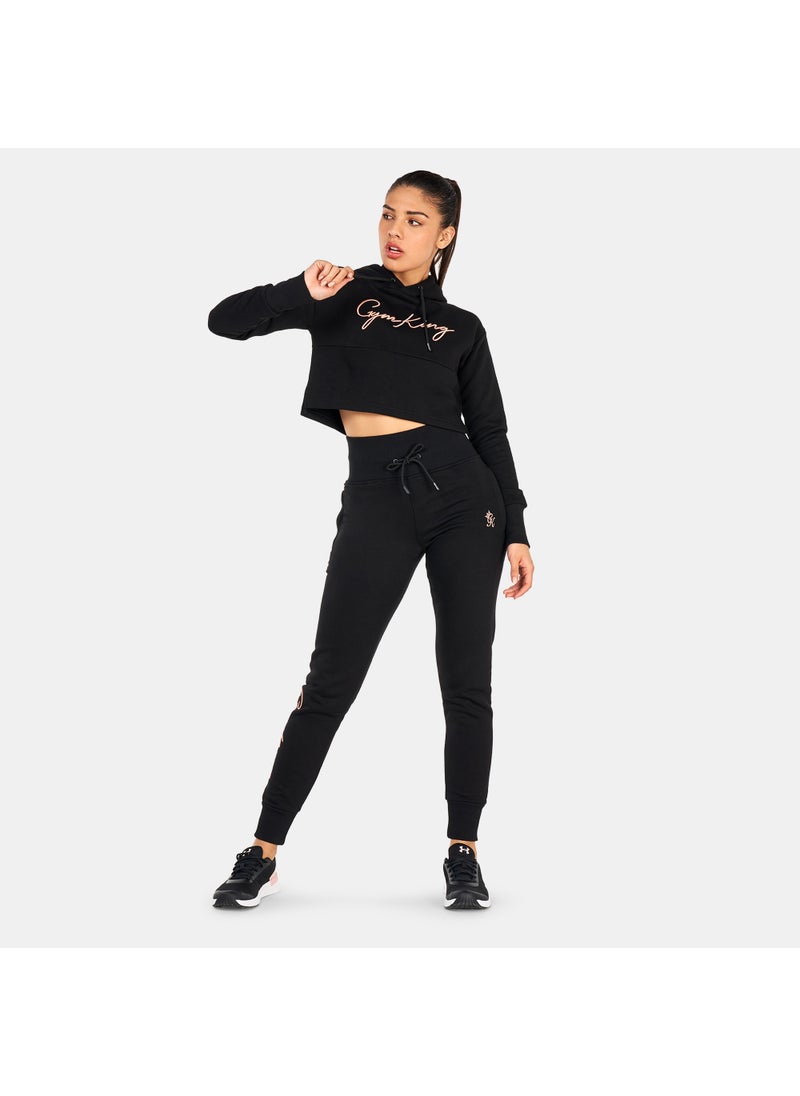 Women's Sky Script Cropped Hoodie