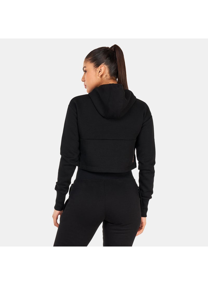 Women's Sky Script Cropped Hoodie