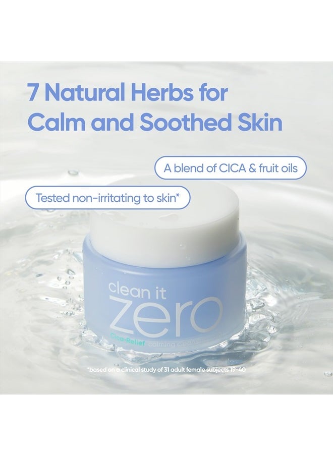 Clean it Zero Calming Cleansing Balm | Korean Makeup Remover for Sensitive Skin | Vegan | Cleansing Oil, Facial Cleanser Made with Centella Asiatica & Madecassoside (100ml / 3.38 fl. oz)