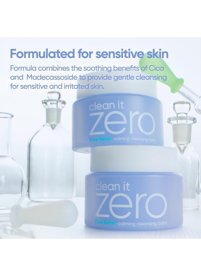 Clean it Zero Calming Cleansing Balm | Korean Makeup Remover for Sensitive Skin | Vegan | Cleansing Oil, Facial Cleanser Made with Centella Asiatica & Madecassoside (100ml / 3.38 fl. oz)