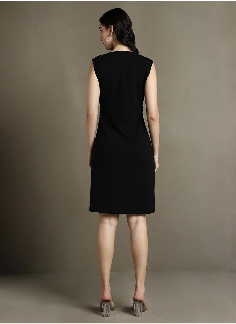 Sleeveless Black Mini Dress