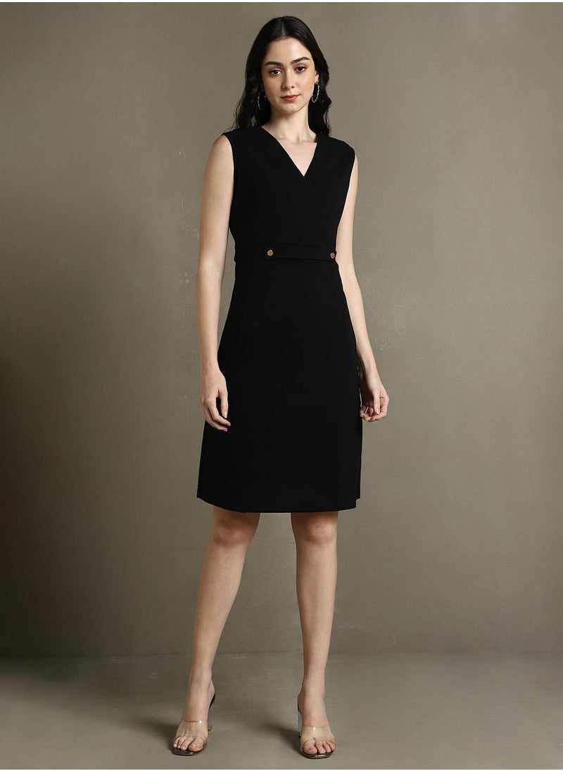 Sleeveless Black Mini Dress