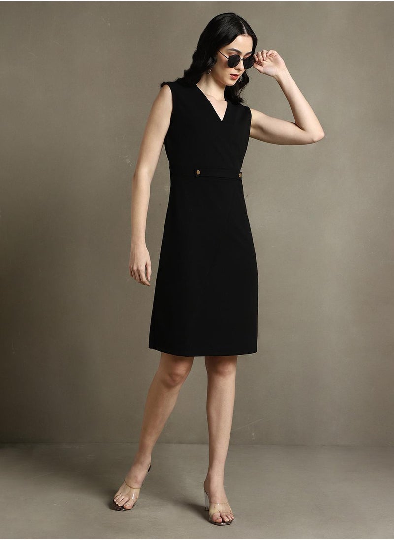 Sleeveless Black Mini Dress