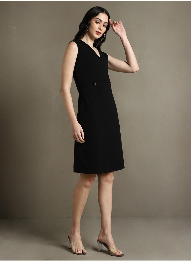 Sleeveless Black Mini Dress
