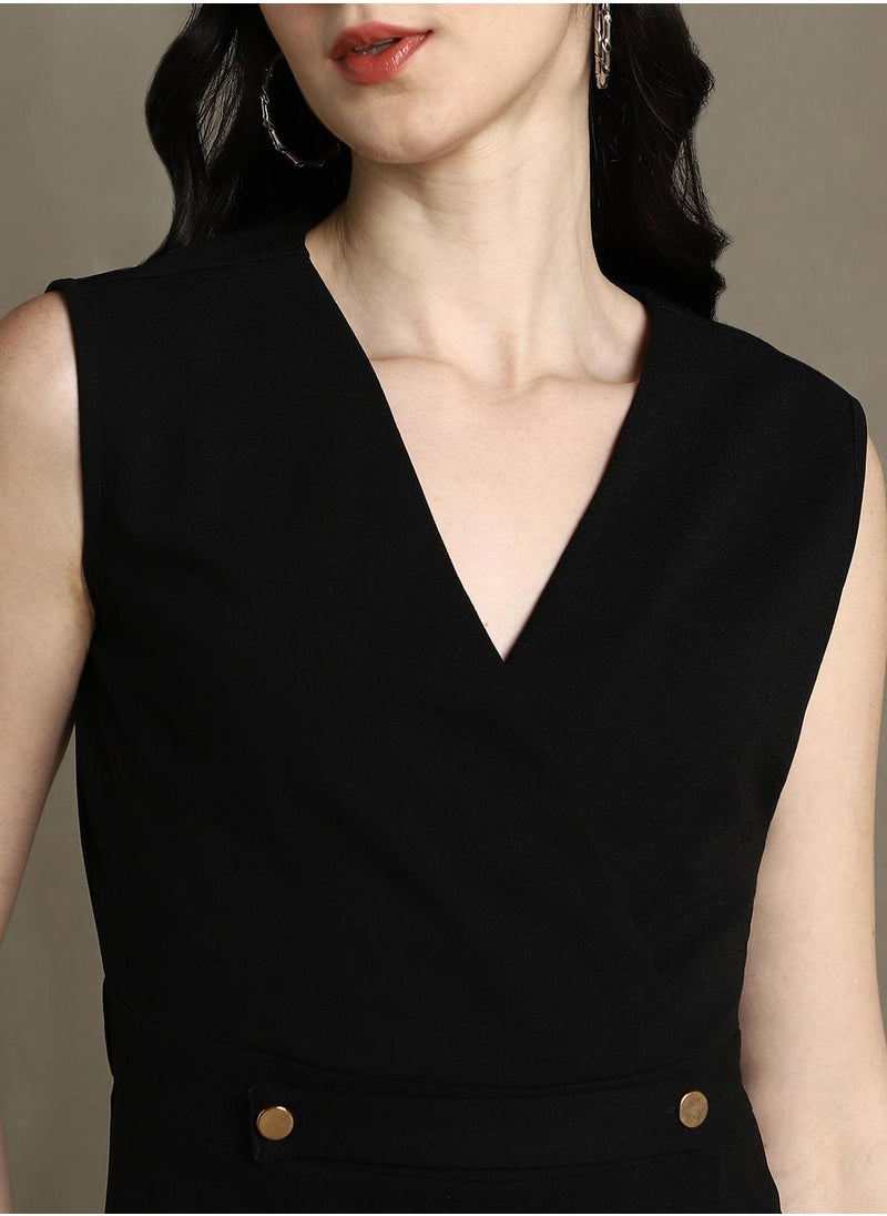 Sleeveless Black Mini Dress
