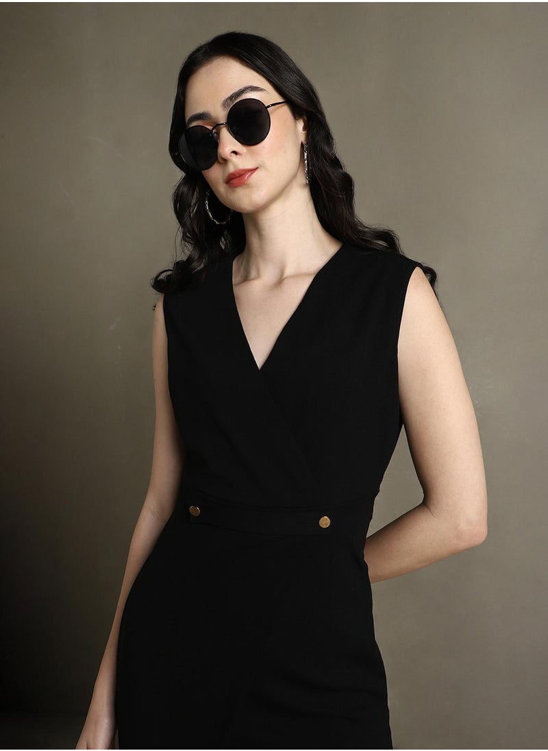 Sleeveless Black Mini Dress