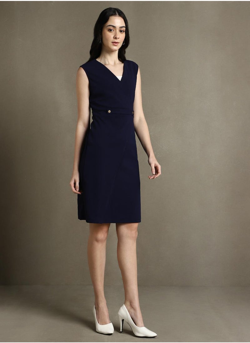 Navy Sleeveless Dress