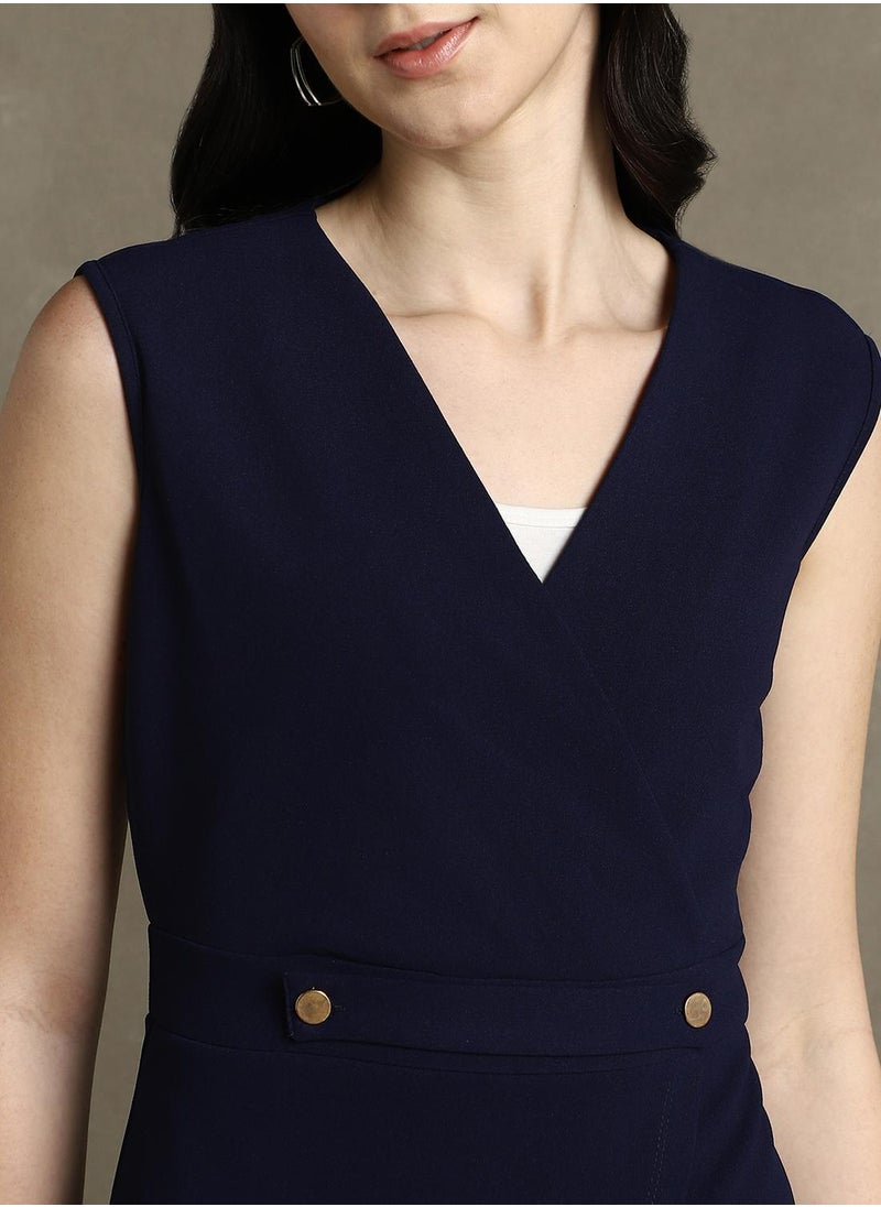 Navy Sleeveless Dress