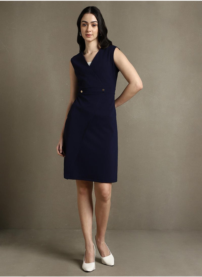 Navy Sleeveless Dress