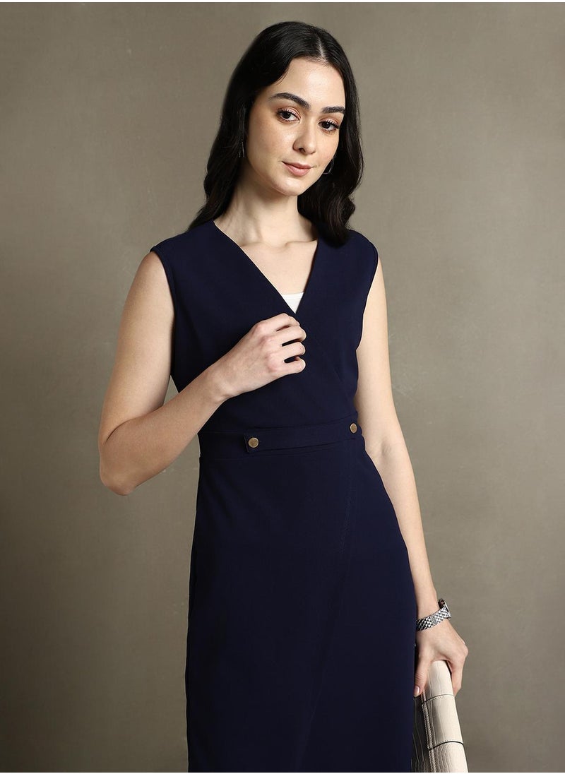 Navy Sleeveless Dress