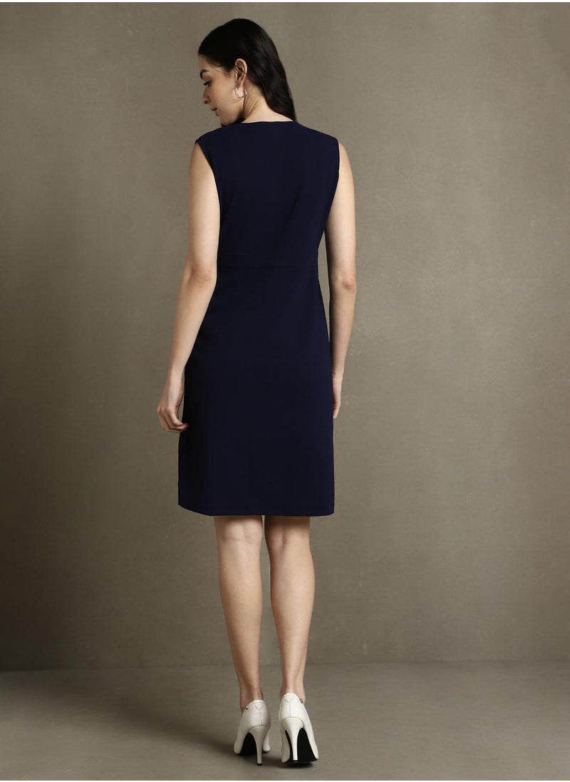 Navy Sleeveless Dress