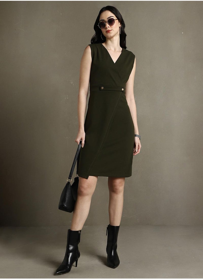 Wrap Front Dress