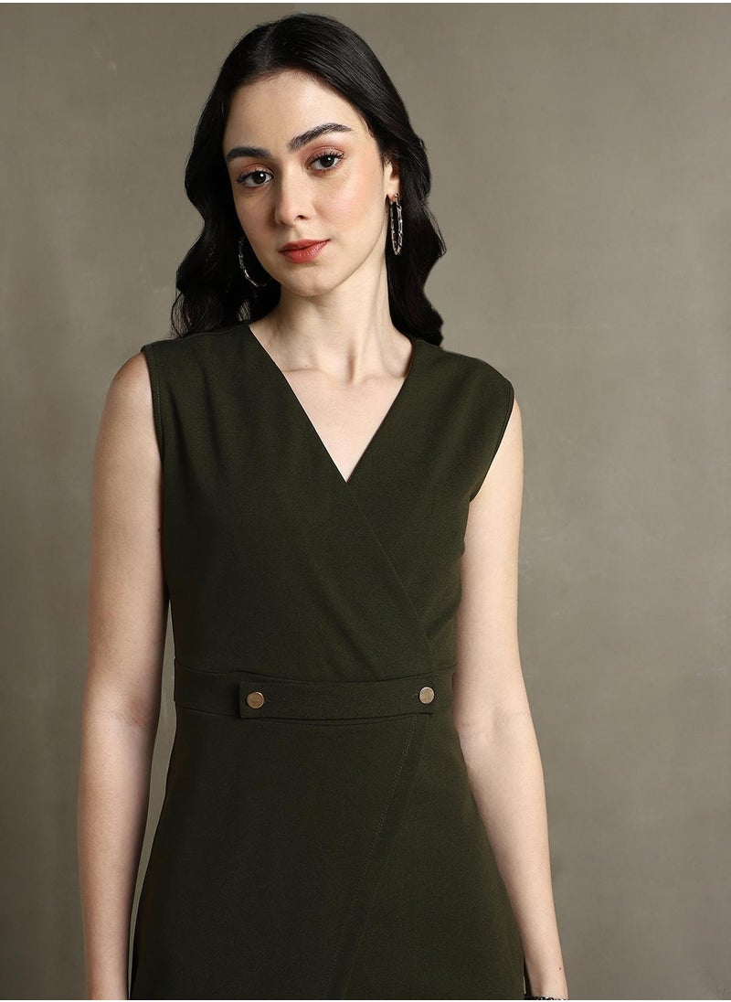 Wrap Front Dress