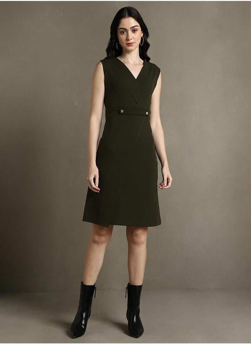 Wrap Front Dress